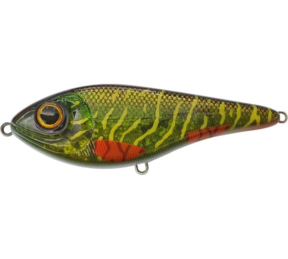 Воблер Strike Pro Джеркбейт Buster Swim, цвет: C755G-UV Green Motoroil Pike UV EG-228#C755G-UV