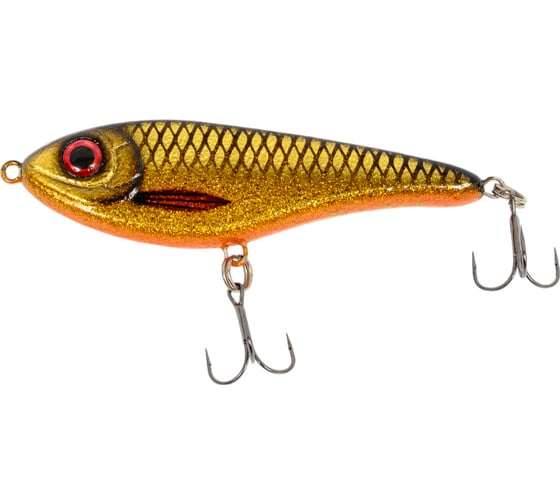 Воблер Strike Pro Джеркбейт Buster Jerk II Shallow Runner, цвет: C768 Golden Roach EG-049#C768