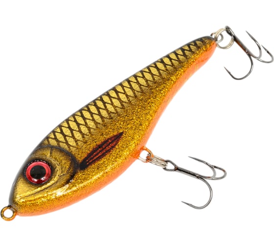 Воблер Strike Pro Джеркбейт Buster Jerk II Shallow Runner, цвет: C768 Golden Roach EG-049#C768