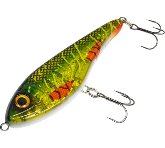 Воблер Strike Pro Джеркбейт Buster Jerk II Shallow Runner, цвет: C755G-UV Green Motoroil Pike UV E EG-049#C755G-UV