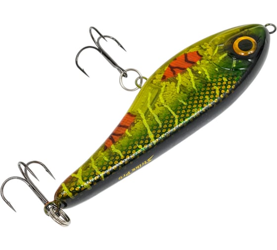 Воблер Strike Pro Джеркбейт Buster Jerk II Shallow Runner, цвет: C755G-UV Green Motoroil Pike UV E EG-049#C755G-UV