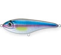 Воблер Strike Pro Джеркбейт Buster V, цвет: A210-SBO-RP Rainbow Ghost Wakasagi EG-148#A210-SBO-RP