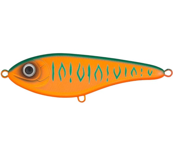 Воблер Strike Pro Джеркбейт Buster Jerk II Shallow Runner, цвет: GC06S Orange Mat Tiger EG-049#GC0 EG-049#GC06S