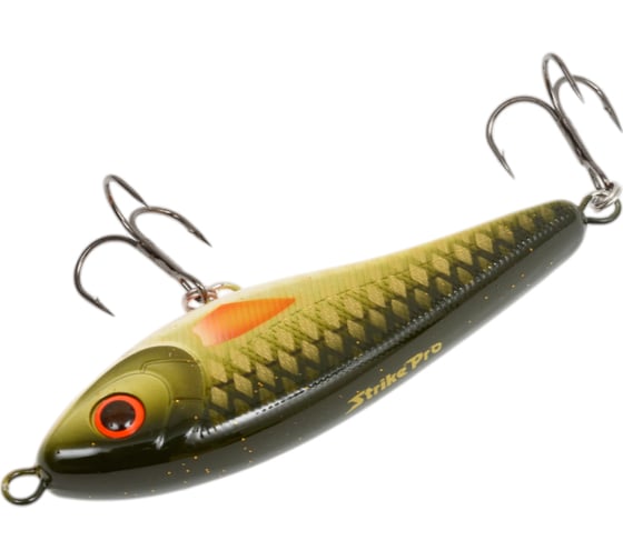 Воблер Strike Pro Джеркбейт Buster V, цвет: C478F Golden Olive EG-148#C478F