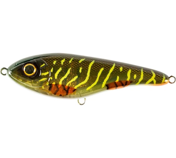 Воблер Strike Pro Джеркбейт Buster Jerk Sinking, цвет: C755G-UV Green Motoroil Pike UV EG-048#C755 EG-048#C755G-UV