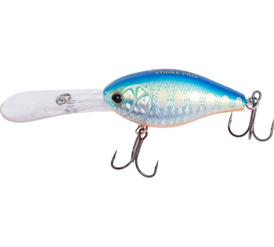 Воблер Strike Pro Крэнк Cranky-EX Deep 60, цвет: A150-713 UV Blue Silver OB EG-168XL#A150-713