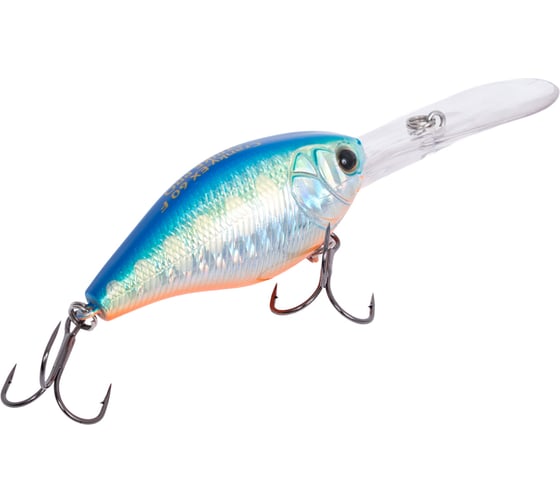 Воблер Strike Pro Крэнк Cranky-EX Deep 60, цвет: A150-713 UV Blue Silver OB EG-168XL#A150-713