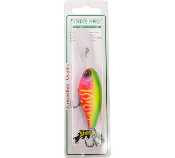 Воблер Strike Pro Крэнк Cranky-EX Deep 60, цвет: A230S Watermelon Mat Tiger EG-168XL#A230S