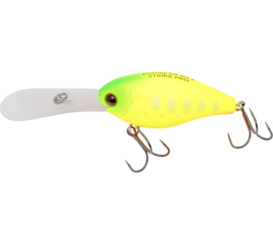 Воблер Strike Pro Крэнк Cranky-EX Deep 60, цвет: A178S Lemon Mat Tiger EG-168XL#A178S