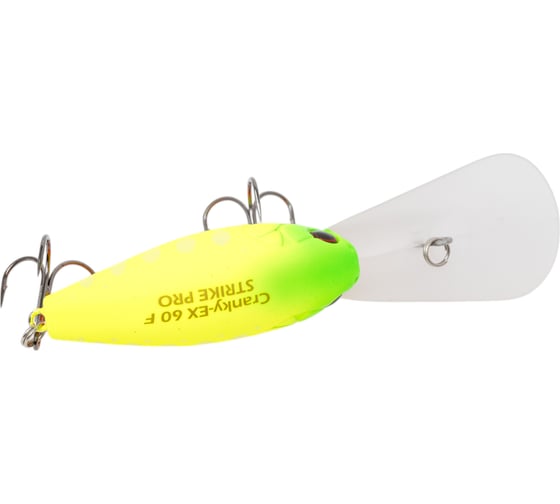 Воблер Strike Pro Крэнк Cranky-EX Deep 60, цвет: A178S Lemon Mat Tiger EG-168XL#A178S