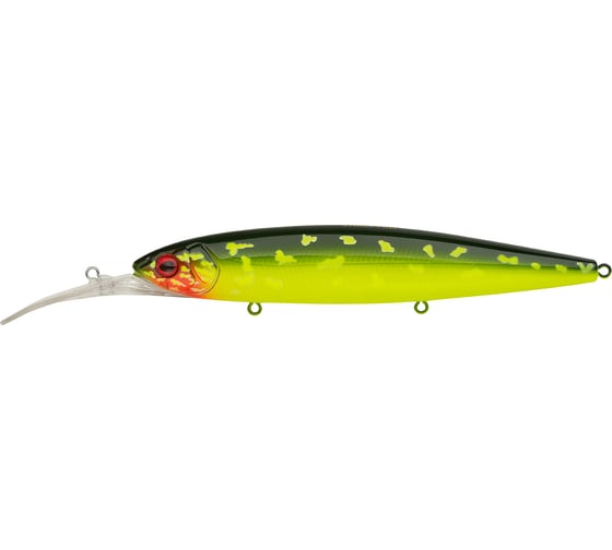 Воблер Strike Pro Минноу Bold Deep Diver 130SP, цвет: AC202F Hot Pike EG-191L-SP#AC202F