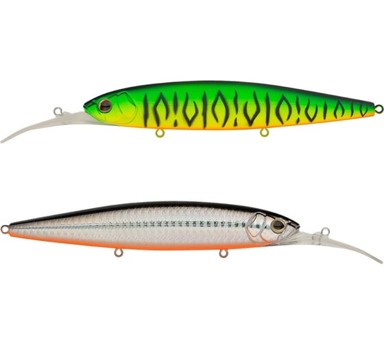 Воблер Strike Pro Минноу Bold Deep Diver 130SP, цвет: GC01S/A70-713 Double Black Silver OB/Mat Tiger EG-191L-SP#GC01S/A70-713 1
