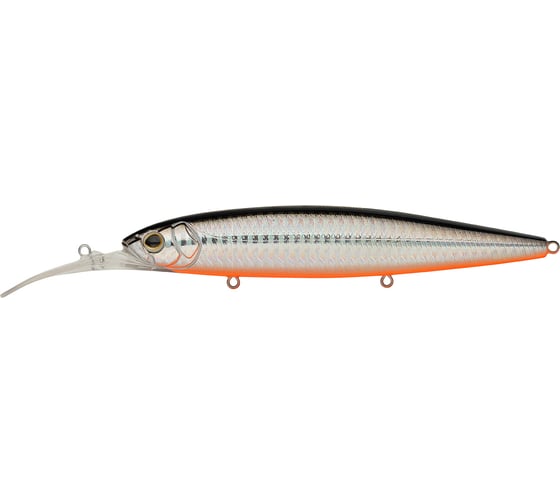Воблер Strike Pro Минноу Bold Deep Diver 130SP, цвет: A70-713 Black Silver OB EG-191L-SP#A70-713 1