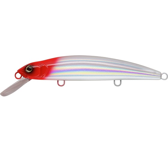 Воблер Strike Pro Минноу Musky Monster DL200, цвет: 022PPP-713 Redhead Silver MG-007F#022PPP-713