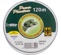 Шнур Power Phantom 4x, 120м, зеленый, 0,12мм, 12кг 2092205_012120