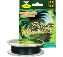 Шнур Power Phantom 4x, 330м, зеленый, 0,33мм, 38.25кг 2092205_033330