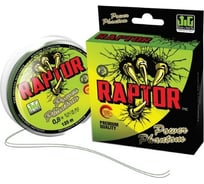 Шнур Power Phantom Raptor PE, 135м, флуоресцентный зеленый, 0.4, 0.1мм, 7.3кг PPPERF13504