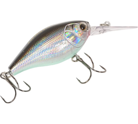 Воблер Strike Pro Крэнк Cranky-X Deep 60, цвет: A010-EP Black Back Silver EG-168L#A010-EP
