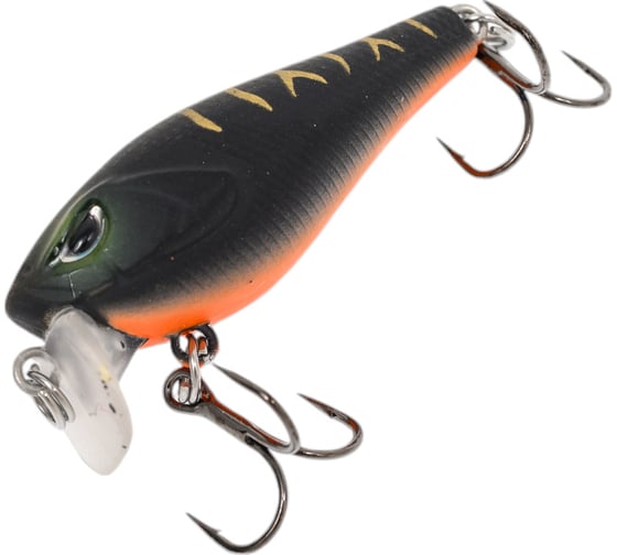 Воблер Strike Pro Крэнк Funky-X Crank, Medium Trank 36F, цвет: A208S Black Mat Tiger EG-239#A208S