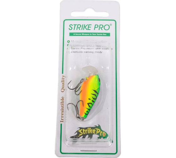 Воблер Strike Pro Крэнк Funky-X Crank, Medium Trank 36F, цвет: GC01S Mat Tiger EG-239#GC01S