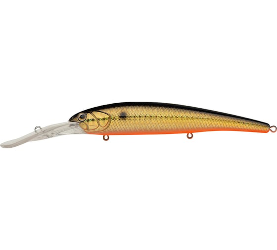 Воблер Strike Pro Минноу Hooligan Deep Diver 120, цвет: 613-713 Black Back Smoked OB EG-220L#613-713