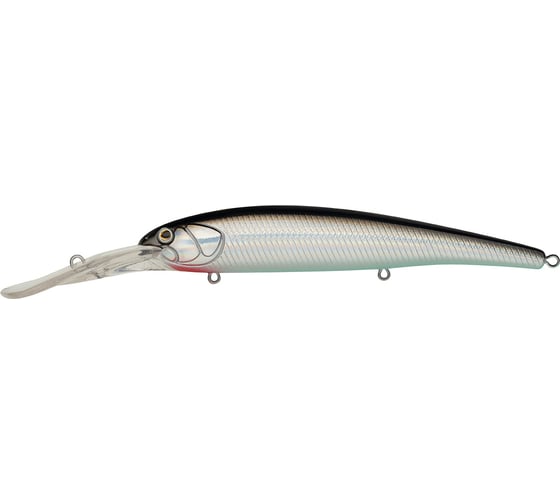 Воблер Strike Pro Минноу Hooligan Deep Diver 120, цвет: A010-EP Black Back Silver EG-220L#A010-EP 1