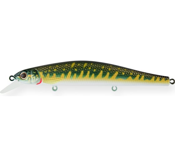 Воблер Strike Pro Минноу Inquisitor 110SP, цвет: A164F Pike EG-193B-SP#A164F