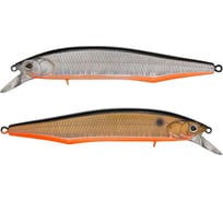 Воблер Strike Pro Минноу Intriger 105SP, цвет: A70-613-SBO Double Silver/Smoked EG-194A-SP#A70-613-SBO