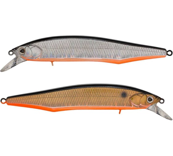 Воблер Strike Pro Минноу Intriger 105SP, цвет: A70-613-SBO Double Silver/Smoked EG-194A-SP#A70-613-SBO 1
