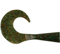 Хвост для джеркбейта Strike Pro Wolf Tail Jr. темно-зеленый с цветными блестками, 2 шт. EG-175T#MGG