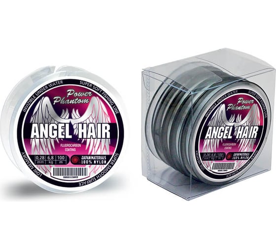Леска Power Phantoм ANGEL Hair CLEAR 0.28мм, 6.8кг, 100м PPAHC100028