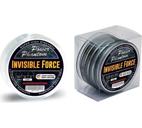 Леска Power Phantoм Invisible Force, 0.28мм, 7,7 кг,прозрачный, 30м PPIFTC30028