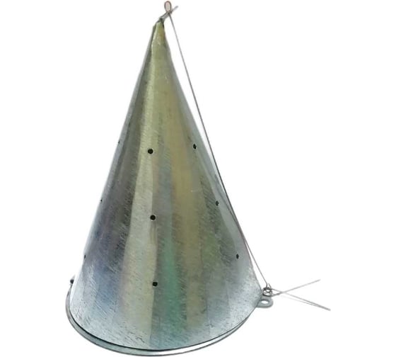Кормушка XXXL металлическая оцинкованная, конус.240 гр, d 130 мм, 750 мл 06-001-03 1