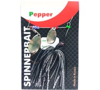 Спиннербэйт ИП Перцев Ю.Н. вес 26 гр, хвост серебристо-черный 02-003-08