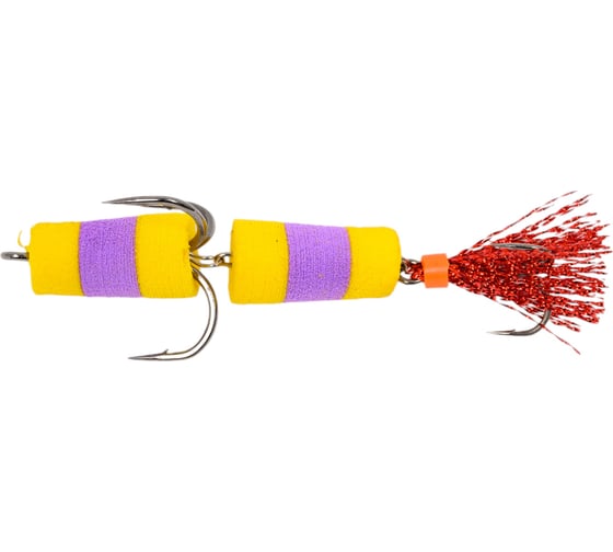Мандула ИП Перцев Ю.Н. красный хвост, желтый/фиолетовый/желтый, 08-001-13 1