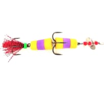 Мандула с пропеллером ИП Перцев Ю.Н. желтый/фиолетовый/желтый, красный хвост 08-006-25