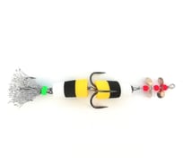 Мандула с пропеллером ИП Перцев Ю.Н. белый/черный/желтый, серебристый хвост 08-006-38