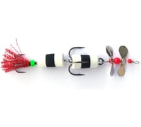 Мандула с пропеллером ИП Перцев Ю.Н. белый/черный/белый, красный хвост 08-006-23