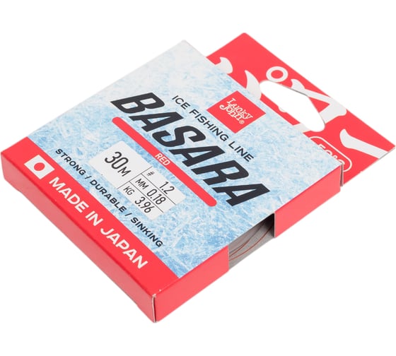 Монофильная зимняя леска Lucky John BASARA Red 30 м, 0.18 мм LJ4002-018