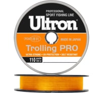 Монофильная леска для рыбалки Ultron Trolling PRO 0.30 мм, 10.0 кг, 100 м, оранжевая pkn08911