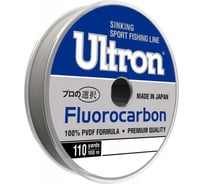 Флюорокарбоновая леска для рыбалки Ultron Fluorocarbon Pro-leader 0.40 мм, 12.4 кг, 100 м, прозрачная pkn11061