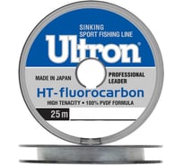 Флюорокарбоновая леска для рыбалки Ultron Fluorocarbon Pro-leader 0.40 мм, 12.4 кг, 25 м, прозрачная pkn11753