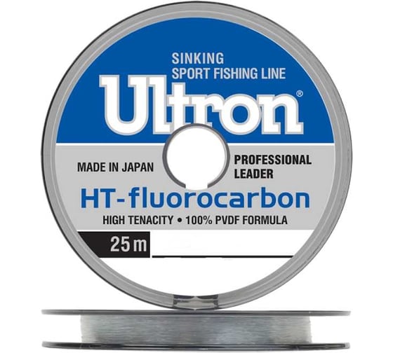 Флюорокарбоновая леска для рыбалки Ultron Fluorocarbon Pro-leader 0.45 мм, 14.0 кг, 25 м, прозрачная pkn11754