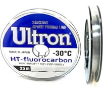 Флюорокарбоновая леска для рыбалки Ultron Fluorocarbon 0.12 мм, 1.4 кг, 25 м, прозрачная pkn06147