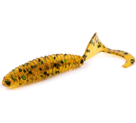 Съедобные искусственные слаги Lucky John LJ Pro Series ULTRAWORM CURLY 2.0in, 5 см, цвет PA19, 9 шт 140198-PA19 1