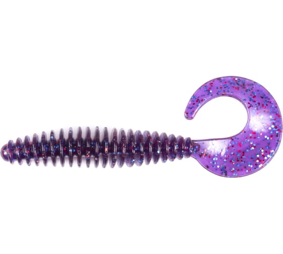 Съедобные искусственные слаги Lucky John LJ Pro Series ULTRAWORM CURLY 2.0in, 5 см, цвет S63, 9 шт 140198-S63