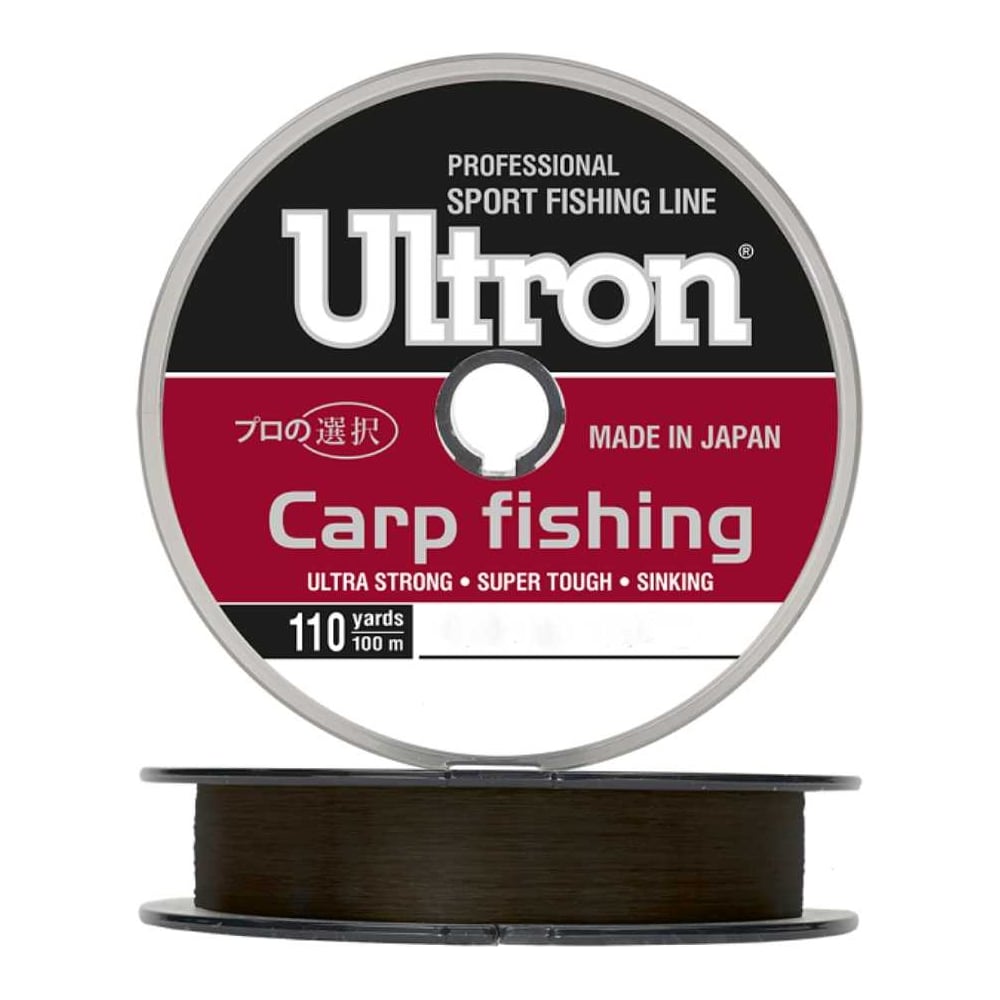 Монофильная леска для рыбалки Ultron carp fishing 0.37 мм, 14.0 кг, 300 м,  коричневая pkn09171 - выгодная цена, отзывы, характеристики, фото - купить  в Москве и РФ