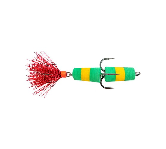 Мандула красный хвост люрекс, зеленый/желтый/зеленый 08-001-28 1