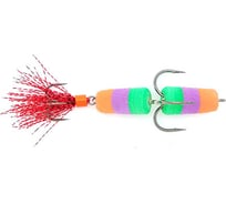 Мандула красный хвост люрекс, оранжевый/фиолетовый/зеленый 08-001-17