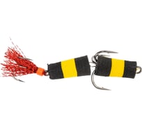 Мандула красный хвост люрекс, черный/желтый/черный 08-001-25
